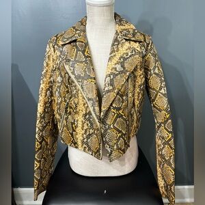 Faux leather Jacket ( snakeskin)